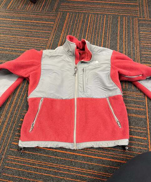The North Face Jackets & Blazers - The North Face Women's Red and Gray Denali Full Zip Fleece Jacket